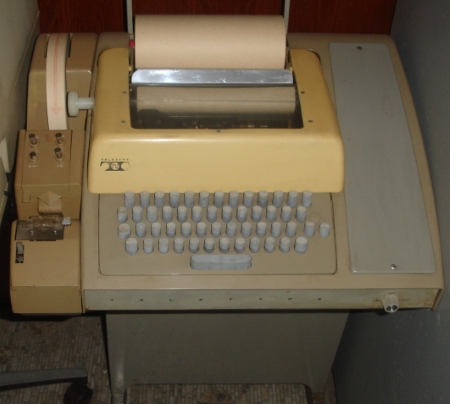 An image of a Teletype ASR33 terminal