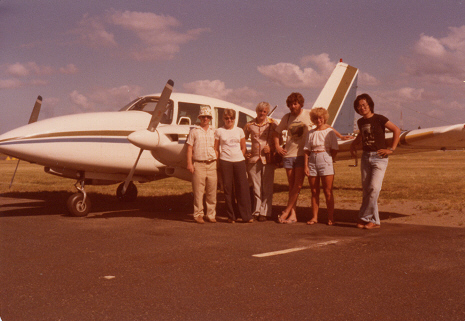 Image of an Aztec and the on track team in Rockhampton