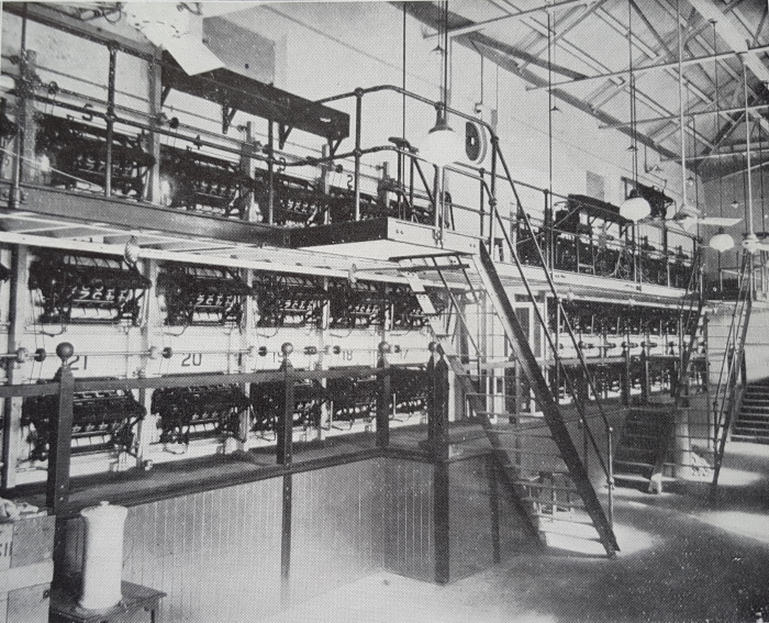 An image of what is probably the first enclosure machine room at Bombay