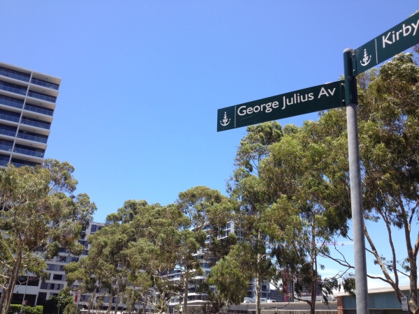 Image of George Julius Avenue Street Sign