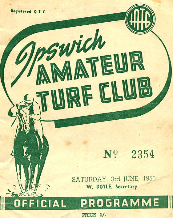 Image of the Julius tote opening day at Ipswich racebook cover