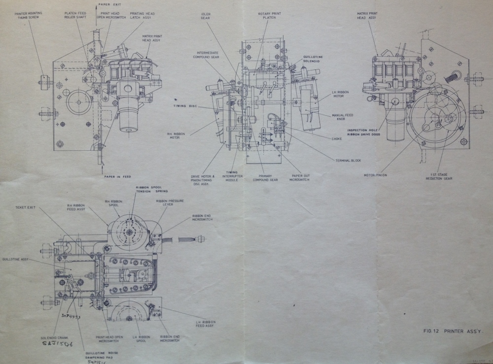 Image of the J22 Printer Assembly drawing