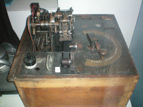 Julius Ticket Issuing Machine in London Science Museum