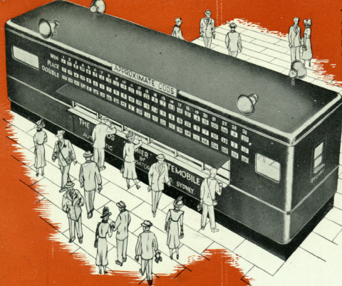 Artists impression of a mobile tote in operation