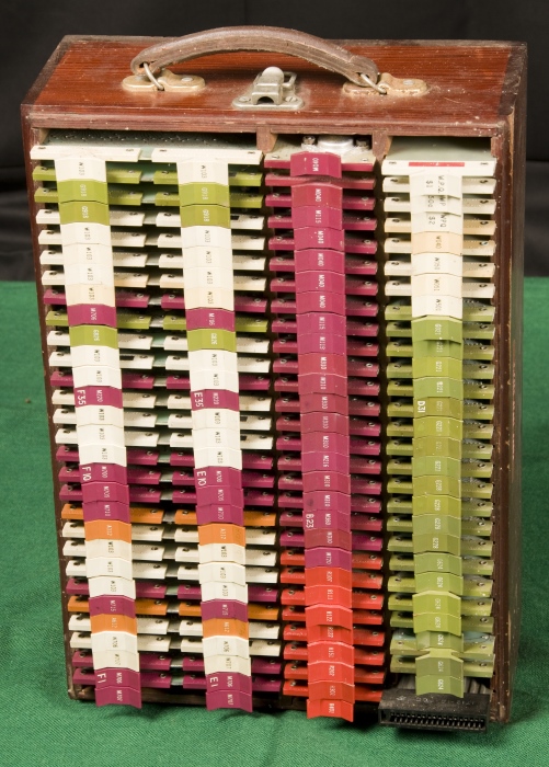 A box full of PDP8 spare modules