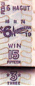 Image of a ticket printed on a J8