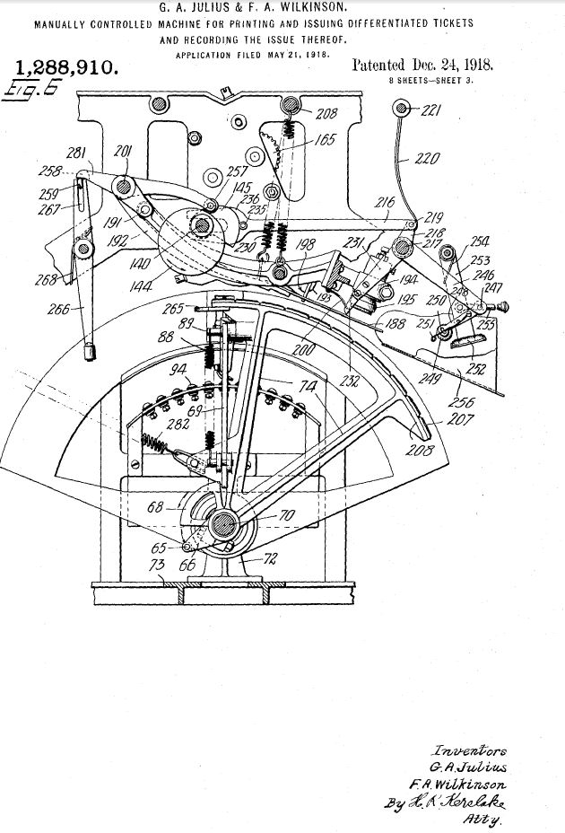 a US patent US1288910 (A) sheet 3